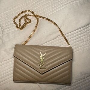 YSL Cassandre Envelope Chain Hand Bag